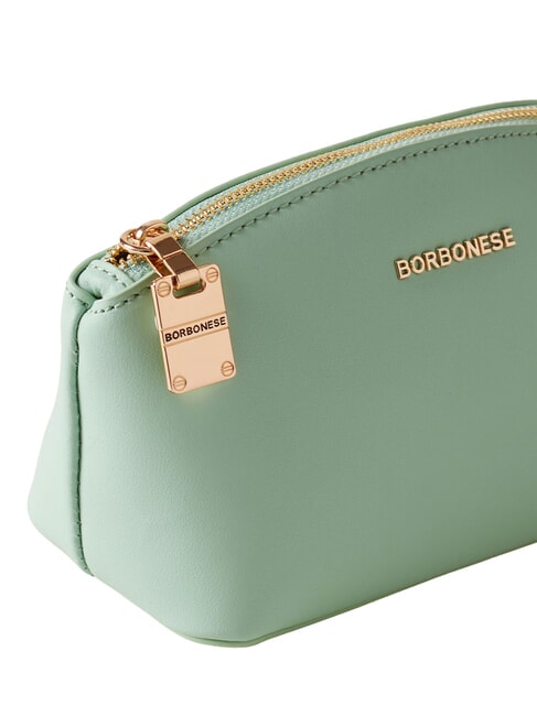 LETTERING Mini-Kulturbeutel aus Leder Flechte - Etuitaschen &amp; Necessaire