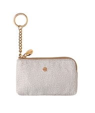 BORBONESE CLASSICA M&uuml;nzetui mit Schl&uuml;sselring wei&szlig;e Baumwolle - Schl&uuml;sselanh&auml;nger und Schl&uuml;sseletuis - 2