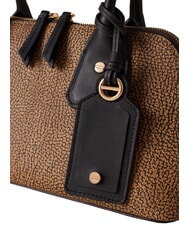 BORBONESE GEMINI Umh&auml;ngetasche natur op / schwarz - Damentaschen - 4