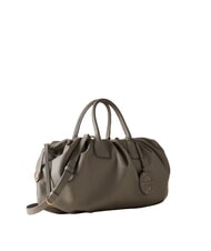 BORBONESE VIS-A-VIS Large Handtasche mit Schulterriemen Silberleinwand - Damentaschen - 2