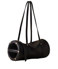 BORBONESE VIS-A-VIS Schultertasche, Leder Schwarz - Damentaschen - 2