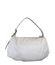 BORBONESE PRIVE Hobo-Schultertasche wei&szlig;e Baumwolle - Damentaschen - 2