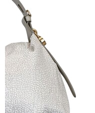 BORBONESE PRIVE Hobo-Schultertasche wei&szlig;e Baumwolle - Damentaschen - 3
