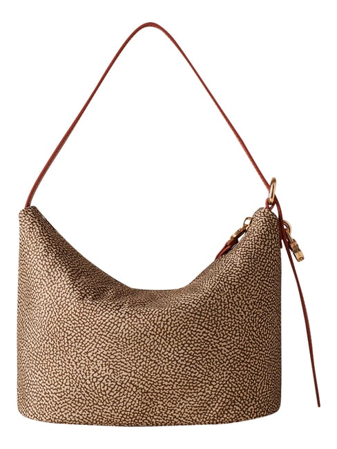PRIVE Hobo-Schultertasche beige/rote Papaya - Damentaschen