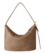 BORBONESE PRIVE Hobo-Schultertasche beige/rote Papaya - Damentaschen - 2