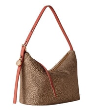 BORBONESE PRIVE Hobo-Schultertasche beige/rote Papaya - Damentaschen - 3