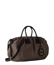 BORBONESE VIS-A-VIS Maxi-Handtasche mit Schulterriemen OP / NATUR / SCHWARZ - Damentaschen - 3