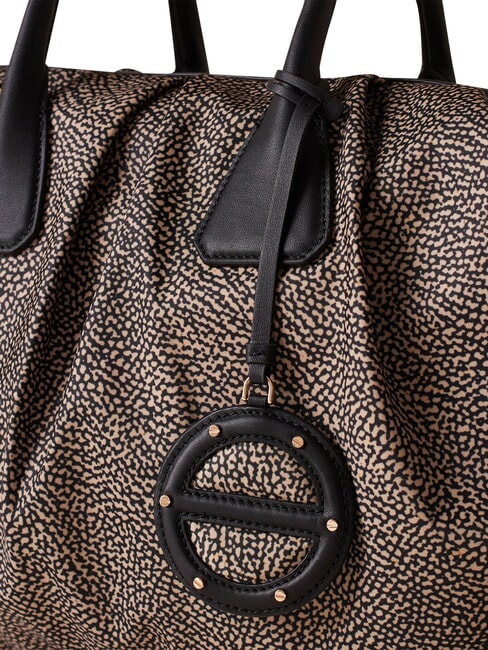 VIS-A-VIS Maxi-Handtasche mit Schulterriemen OP / NATUR / SCHWARZ - Damentaschen