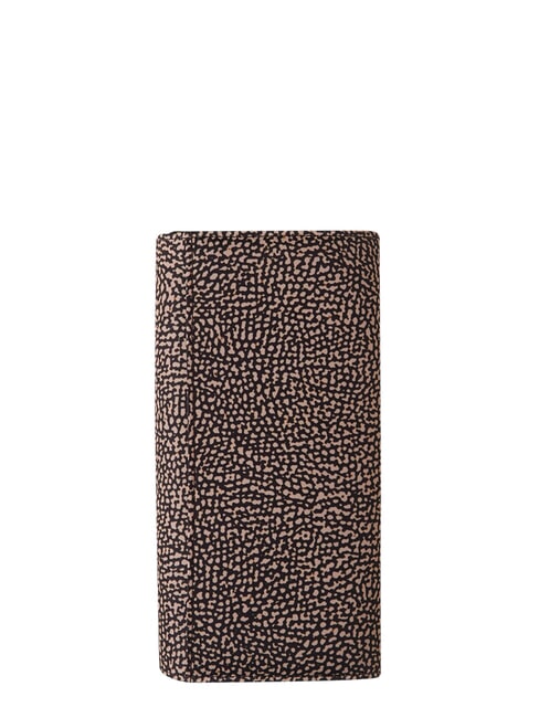 CLASSICA Gro&szlig;e Geldb&ouml;rse mit &Uuml;berschlag OP / NATUR / SCHWARZ - Brieftaschen Damen