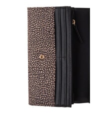 BORBONESE CLASSICA Gro&szlig;e Geldb&ouml;rse mit &Uuml;berschlag OP / NATUR / SCHWARZ - Brieftaschen Damen - 3
