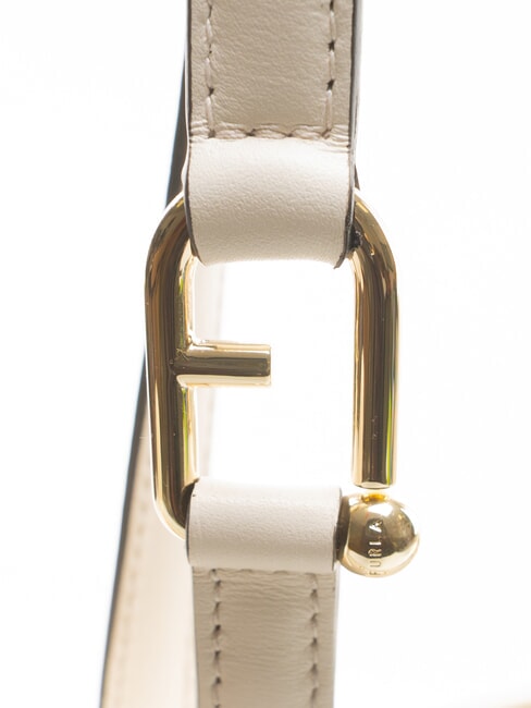 CAMPIONARIO - DUETTO Handtasche / Schultertasche Sahne+Haferflocken int. - Damentaschen