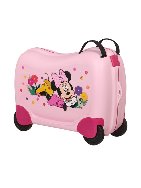 DREAM2GO DISNEY Aufsitzbarer Kindertrolley Minnie Flower Power - Handgep&auml;ck