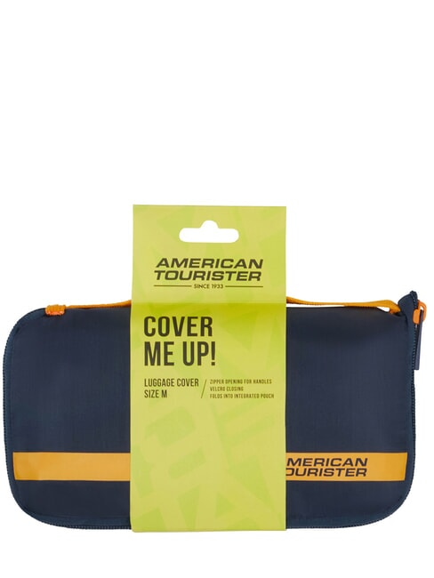 AMERICAN TOURIST. TA Kofferh&uuml;lle, Gr&ouml;&szlig;e M marineblau/orange - Reisezubeh&ouml;r