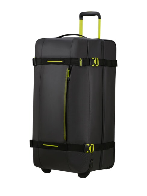 URBAN TRACK gro&szlig;e Reisetasche mit Rollen Schwarz/Limette - Reisetaschen