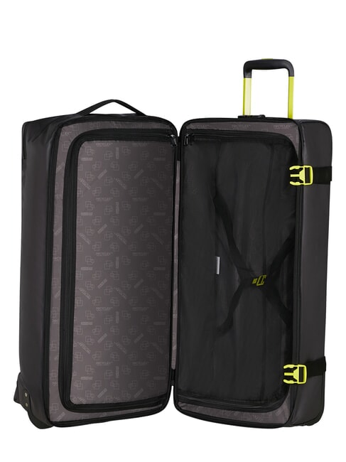 URBAN TRACK gro&szlig;e Reisetasche mit Rollen Schwarz/Limette - Reisetaschen