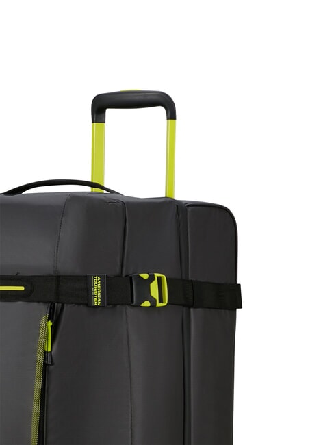 URBAN TRACK gro&szlig;e Reisetasche mit Rollen Schwarz/Limette - Reisetaschen