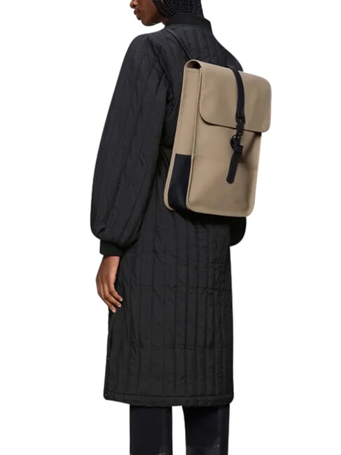 BACKPACK MINI Wasserdichter Rucksack Beige - Rucks&auml;cke f&uuml;r Schule &amp; Freizeit