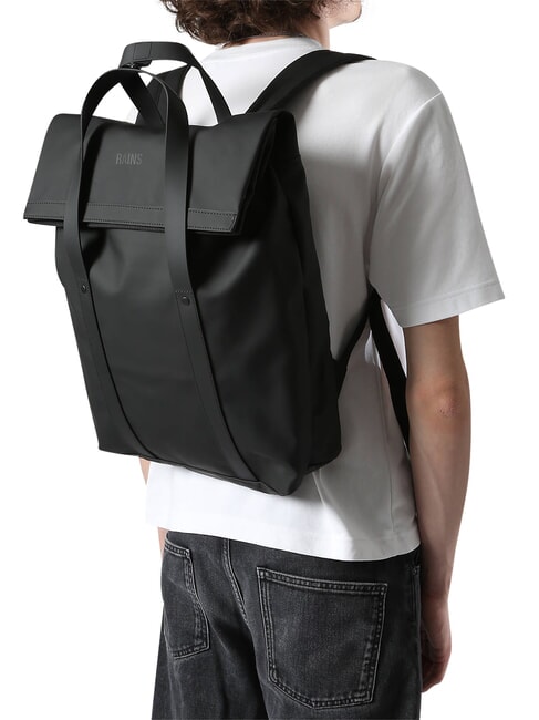 2 WAY Rucksack / Handtasche Schwarz - Rucks&auml;cke f&uuml;r Schule &amp; Freizeit