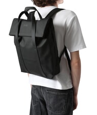 RAINS 2 WAY Rucksack / Handtasche Schwarz - Rucks&auml;cke f&uuml;r Schule &amp; Freizeit - 4