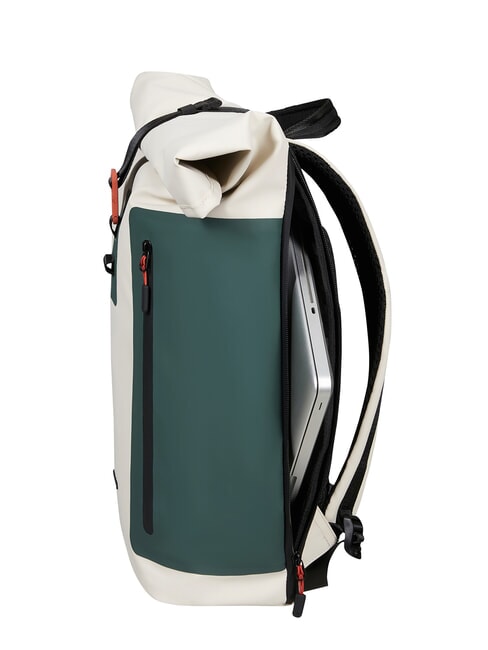 COATIFY BIZ Rolltop-Rucksack f&uuml;r 15,6-Zoll-Laptop mattes Quarz/Efeu - PC-Rucks&auml;cke