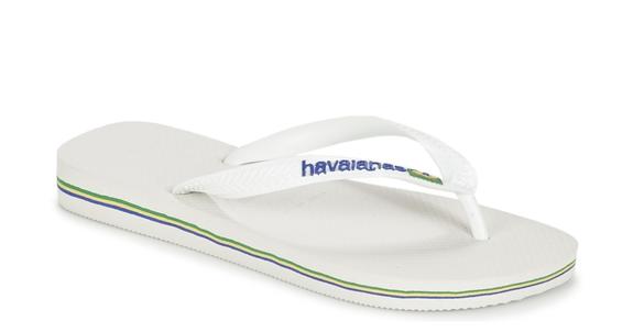BRASIL LOGO Flip-Flops f&uuml;r Herren Wei&szlig; - Schuhe Unisex