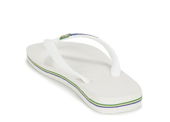 BRASIL LOGO Flip-Flops f&uuml;r Herren Wei&szlig; - Schuhe Unisex