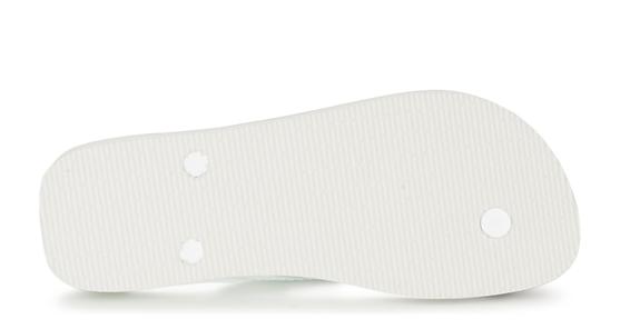 BRASIL LOGO Flip-Flops f&uuml;r Herren Wei&szlig; - Schuhe Unisex