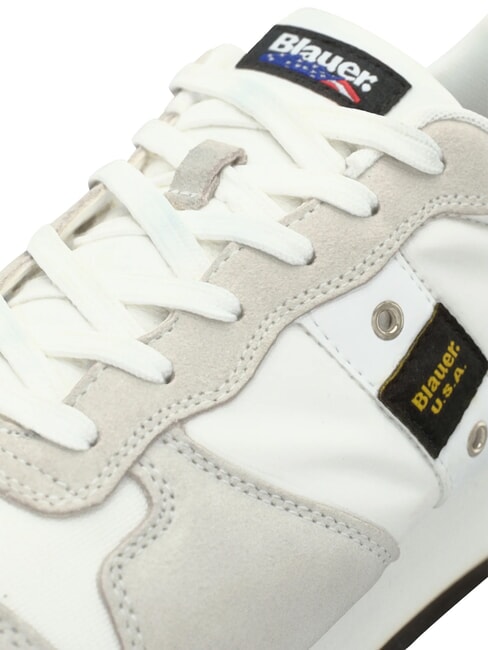 QUEENS Turnschuhe wei&szlig;/rot/marineblau - Herrenschuhe