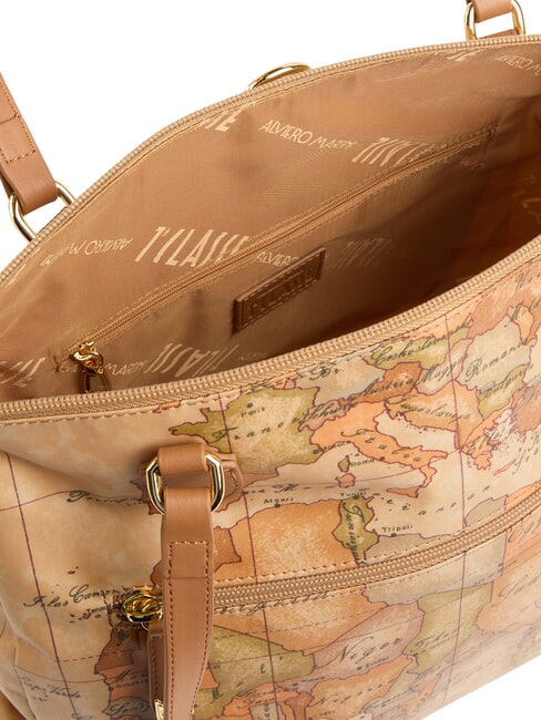 GEO CLASSIC Einkaufstasche mit doppelter Tragem&ouml;glichkeit NAT&Uuml;RLICH - Damentaschen