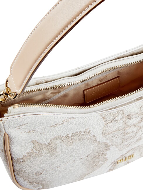 GEO CLASSIC Schultertasche mit Schultergurt Wei&szlig; - Damentaschen