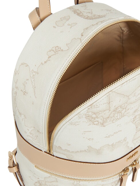 GEO CLASSIC Rucksack mit Vorder- und R&uuml;ckentasche Wei&szlig; - Damentaschen