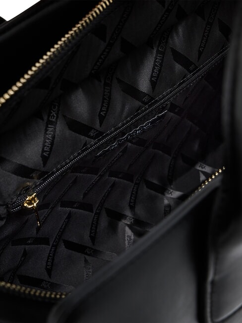 AMELIE Einkaufstasche mit Schultergurt Schwarz - Damentaschen