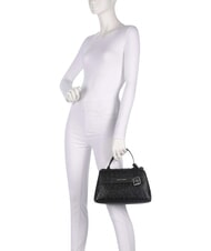 ARMANI EXCHANGE A|X ALL OVER Handtasche mit Schulterriemen Schwarz - Damentaschen - 2