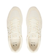 ARMANI EXCHANGE SPEED Turnschuhe gebrochenes Wei&szlig; + blasses Gold - Schuhe Unisex - 2