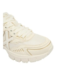 ARMANI EXCHANGE SPEED Turnschuhe gebrochenes Wei&szlig; + blasses Gold - Schuhe Unisex - 6