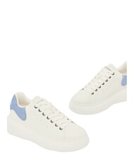 ARMANI EXCHANGE SUPER MINI-TUMBLED Turnschuhe gebrochenes Wei&szlig; + Gletscher - Damenschuhe - 5