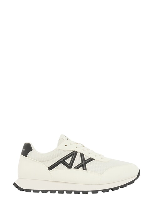 DROP MICROSUEDE Sneaker mit kontrastierendem Logo Cremewei&szlig; + Schwarz - Herrenschuhe