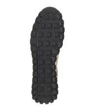 ARMANI EXCHANGE DROP MICROSUEDE Sneaker mit kontrastierendem Logo Cremewei&szlig; + Schwarz - Herrenschuhe - 3
