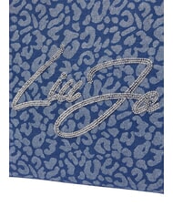 LIUJO LOGO STRASS Handtasche mit Schulterriemen den.blue animalier - Damentaschen - 7