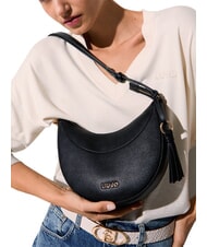 LIUJO CIRRY Mittelgro&szlig;e Schultertasche mit Anh&auml;nger SCHWARZ - Damentaschen - 2