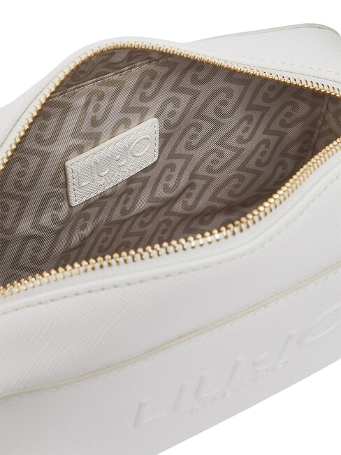 HALONA Mittelgro&szlig;e Schultertasche mit Logo Creme - Damentaschen