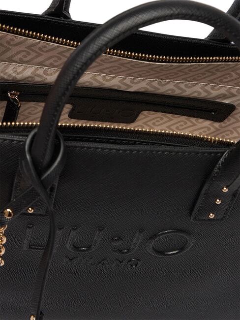 HALONA Handtasche mit Schulterriemen SCHWARZ - Damentaschen