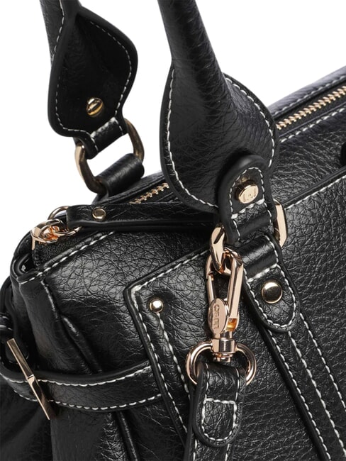 CORNIOLA Schultertasche mit abnehmbarem Schultergurt SCHWARZ - Damentaschen