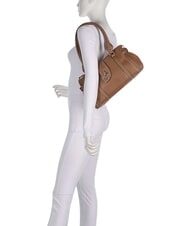 LIUJO CORNIOLA Schultertasche mit abnehmbarem Schultergurt Nuss - Damentaschen - 7