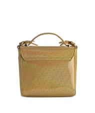 TRUSSARDI Jeans Levanto Gl&auml;nzende Mini-Umh&auml;ngetasche Gold - Damentaschen - 3