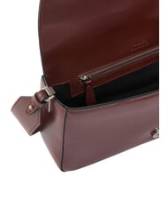 PINKO LOVE ONE CLASSIC SLOUCHY Umh&auml;ngetasche aus Leder Burgunderwein-altes Silber - Damentaschen - 4