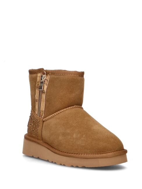 GEO Lederstiefeletten Kamel - Damenschuhe