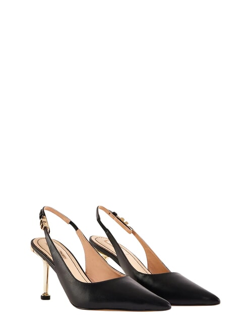 CRISTEL Chanel-Dekollet&eacute; aus Leder SCHWARZ - Damenschuhe