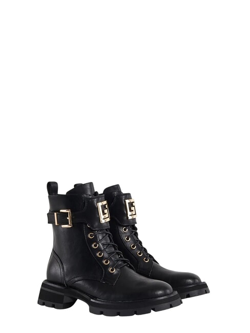 ARIEL Lederstiefelette SCHWARZ - Damenschuhe