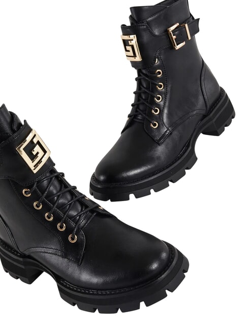 ARIEL Lederstiefelette SCHWARZ - Damenschuhe